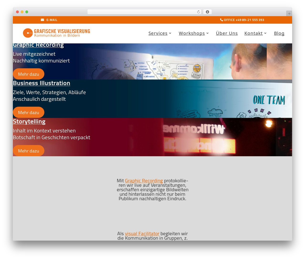 WordPress theme Divi - grafische-visualisierung.de