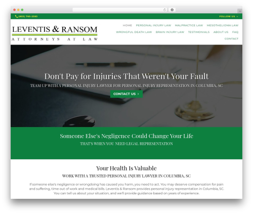WP theme Beacon Theme - leventisandransom.com