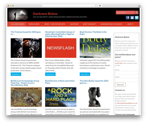 Accesspress Basic theme WordPress - darknessbelow.co.uk