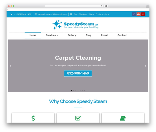 Atlanta WordPress theme - speedy-steam.com