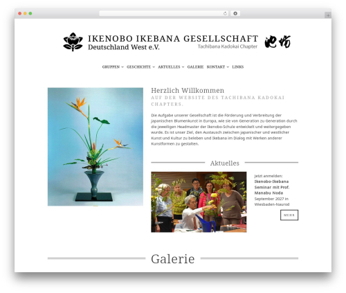 Hellen framework WordPress plugin - ikenobo-ikebana-art.de