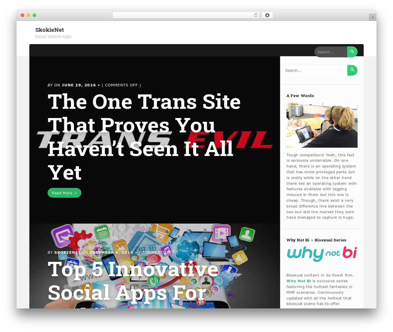 Bexley theme WordPress - skokienet.org