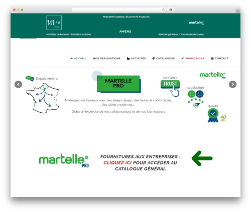 Bridge theme WordPress - mfrmobiliers.com