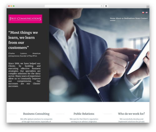 Cherry Framework WordPress page theme - firstcommunications.pl