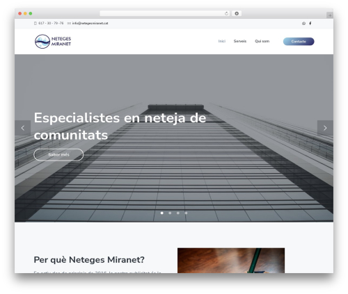 Corporate Pro WordPress theme - netegesmiranet.cat