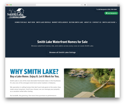 Create WP theme - smithlakerentalsandsales.com