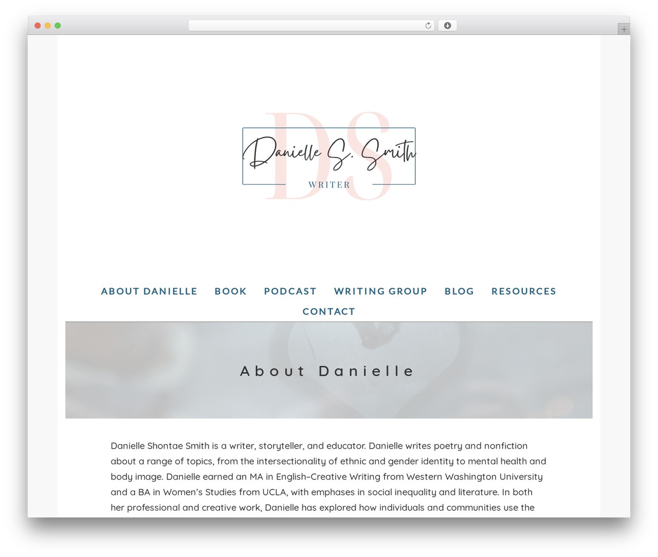 daisy theme WordPress - msdaniellesmith.com