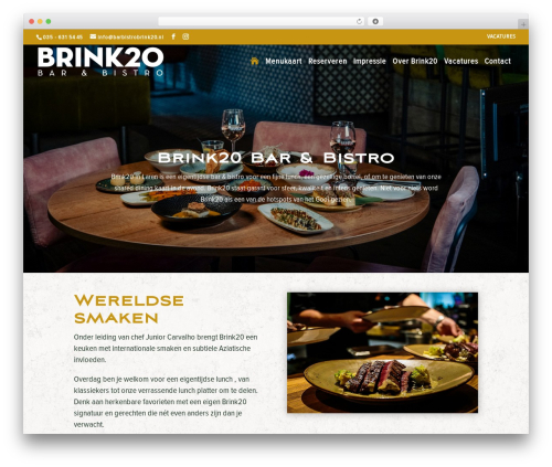 Divi WordPress theme - barbistrobrink20.nl