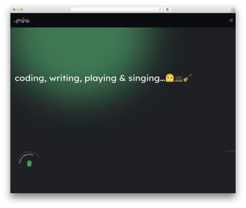 Evne theme WordPress - eminesimsek.com