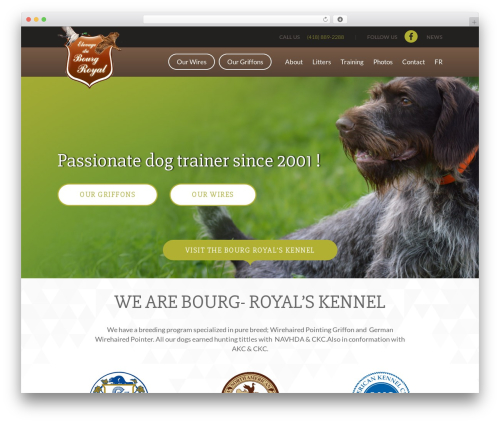 Layers Dawg WordPress theme - bourgroyalkennel.com