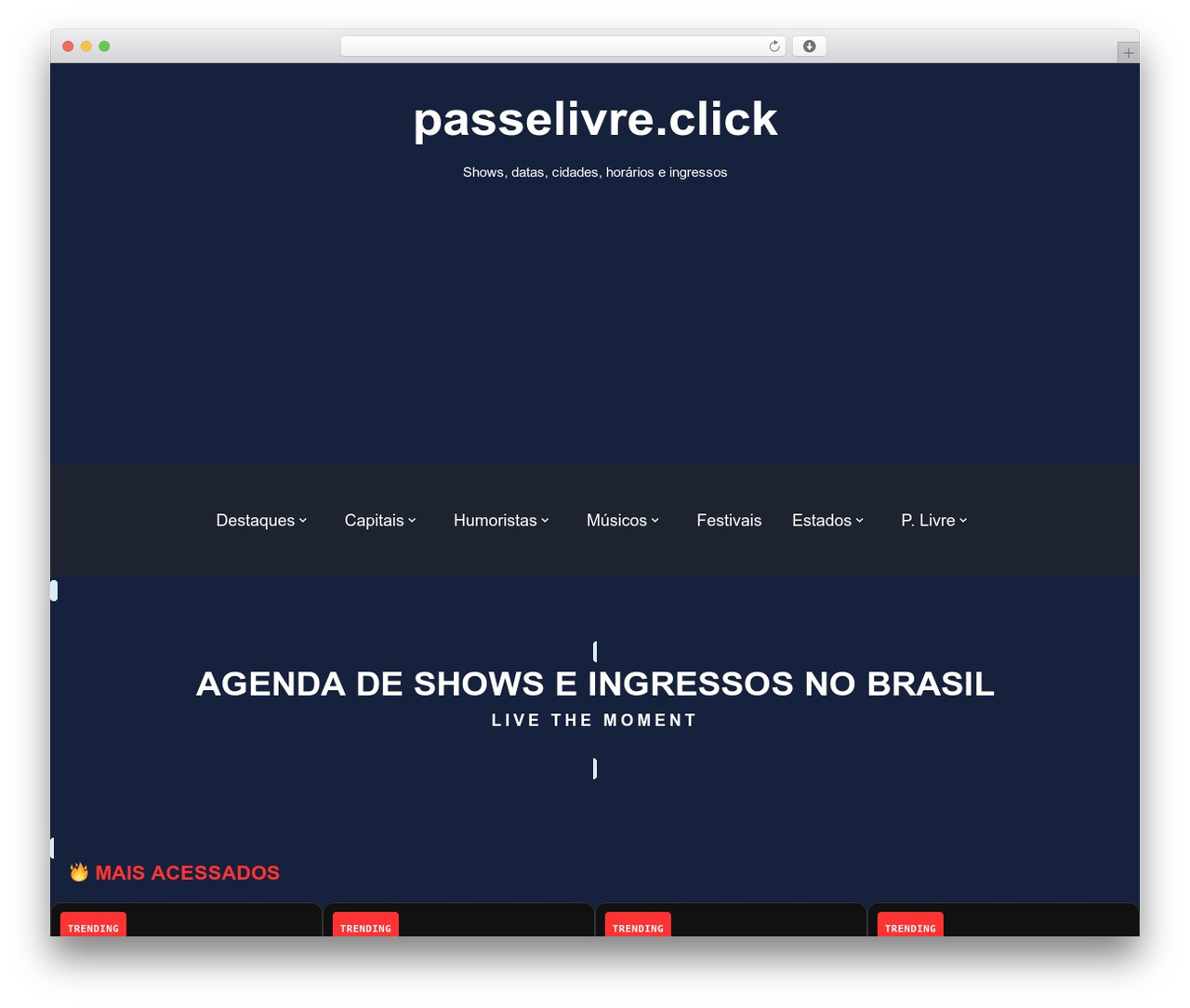 Neve WordPress theme - passelivre.click
