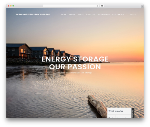 Pro WordPress theme - scandinaviantankstorage.com