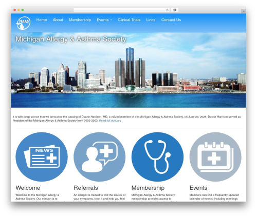 Theme WordPress Bootstrap Four - themaas.org