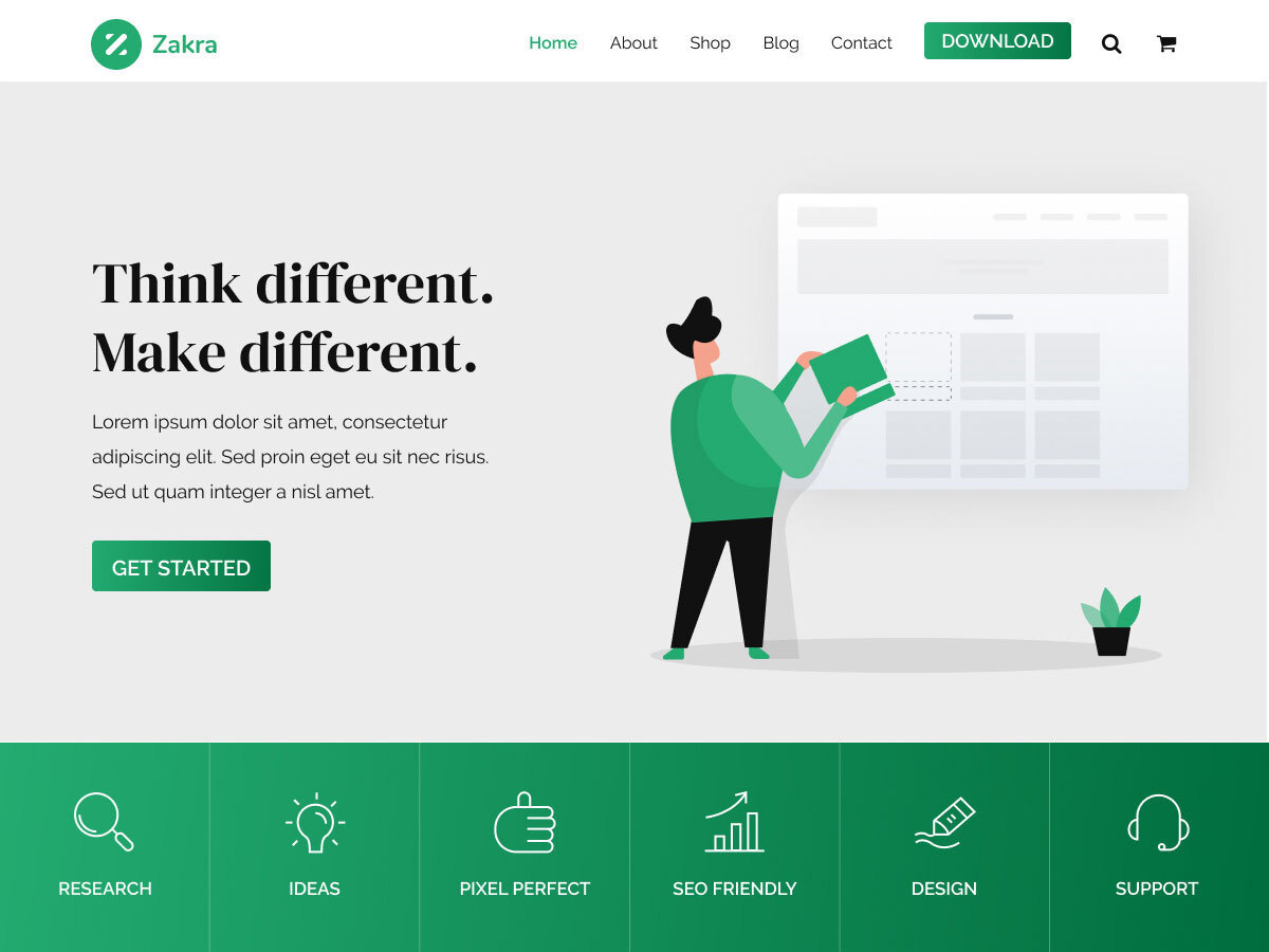 Theme WordPress Essential Supplements by Jon Mendoza