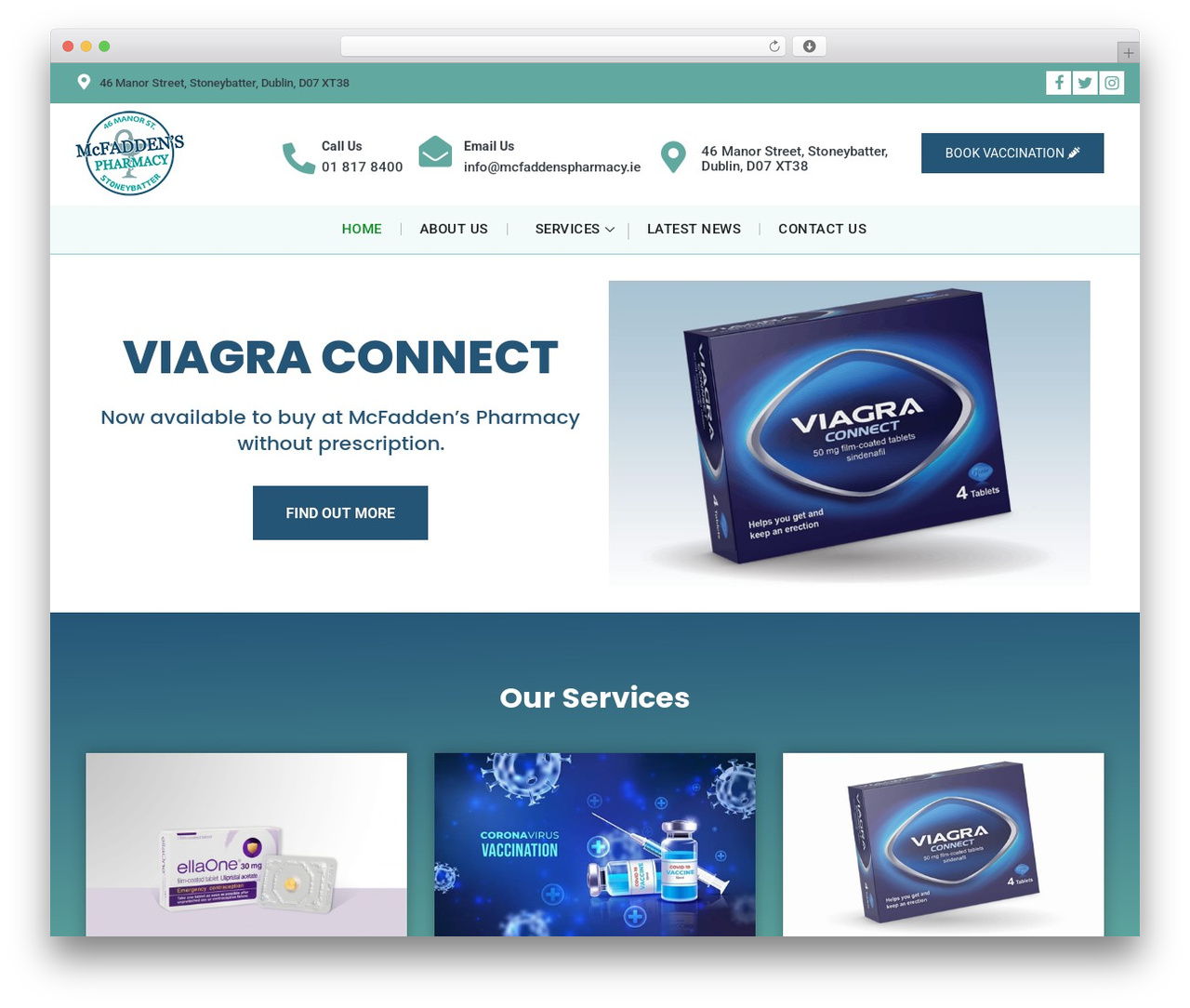 Theme WordPress Experto - mcfaddenspharmacy.ie