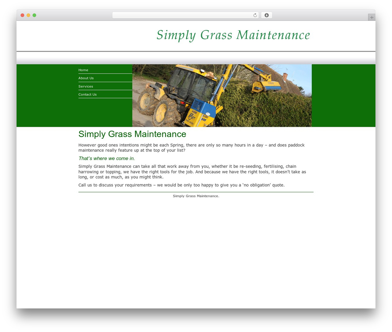 Theme WordPress Simply Grass - Pixel Active - simplygrassmaintenance.co.uk