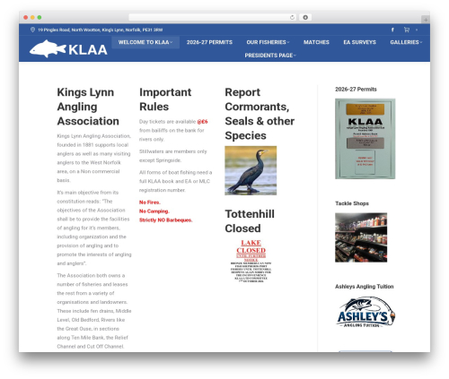 Theme WordPress The7 Classic - klaa.co.uk