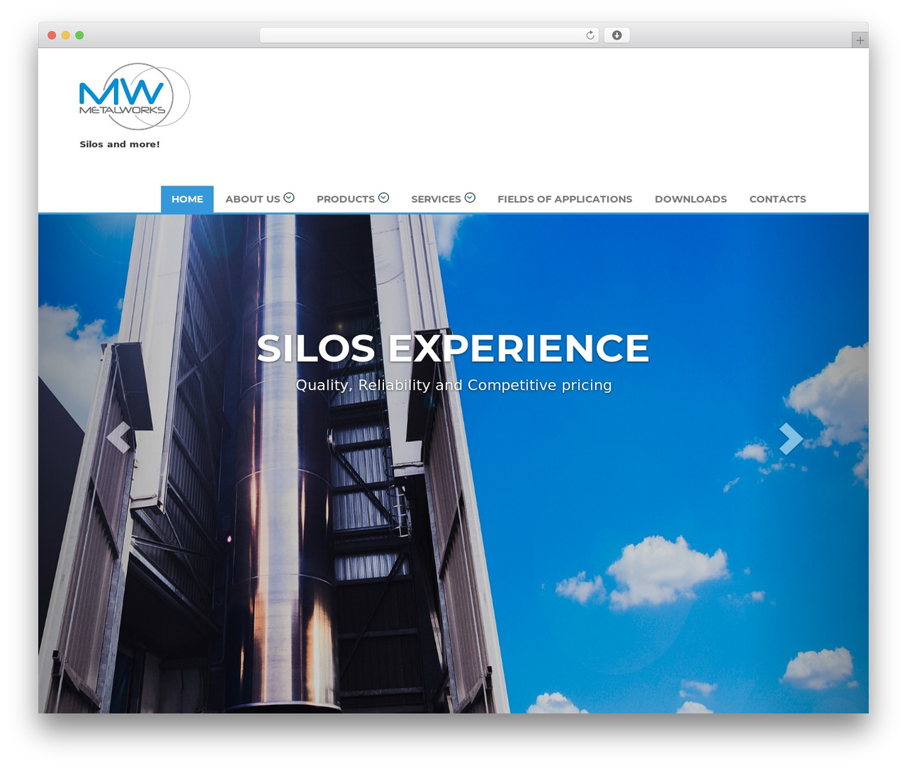Theme WordPress Weblizar - metalworksal.com