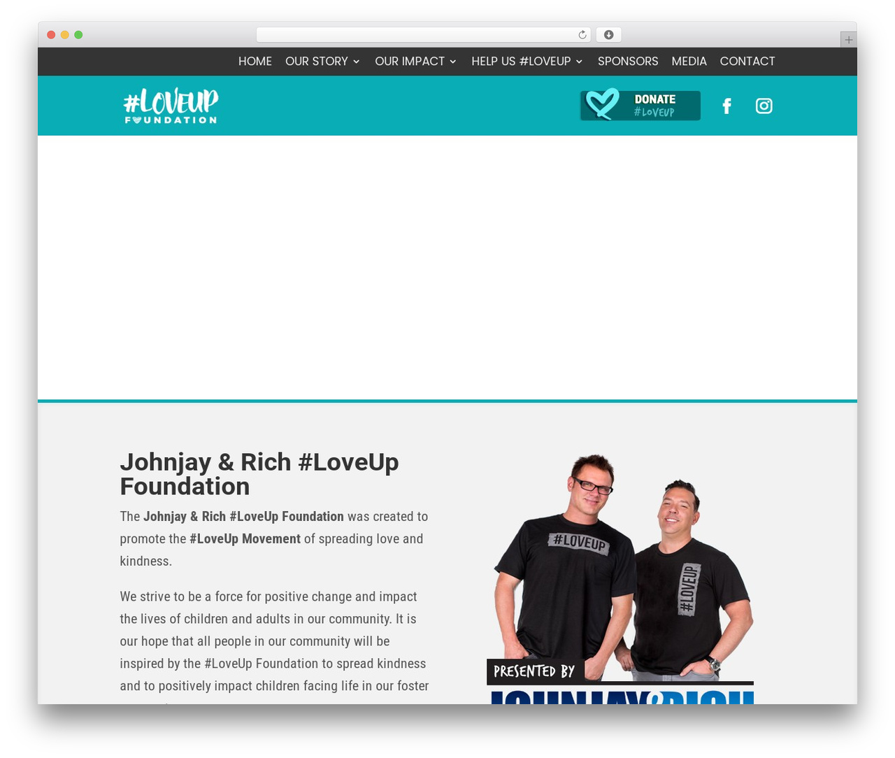 WordPress theme Divi - loveupfoundation.org
