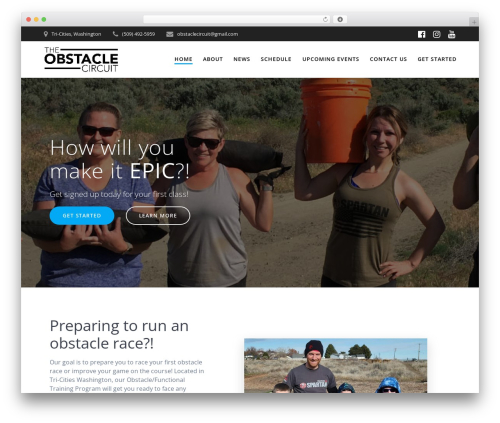 WordPress theme Highlight - obstaclecircuit.com