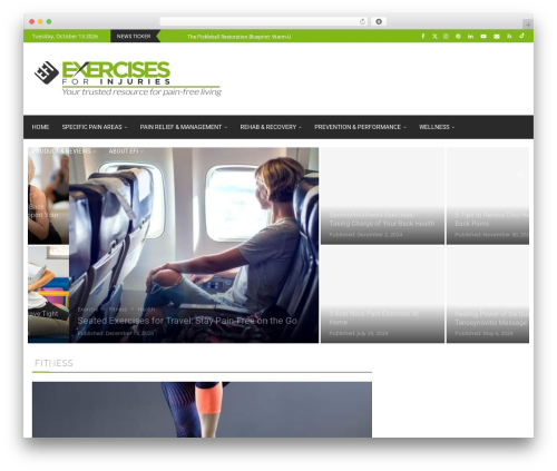 Favo shortcodes WordPress plugin - exercisesforinjuries.com
