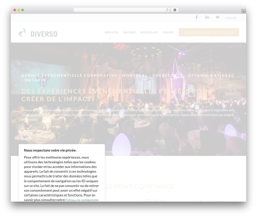 WordPress theme Avada - diverso.ca
