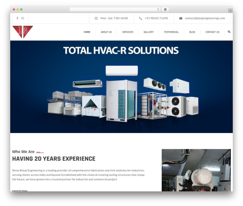 Ova project WordPress plugin - balajiengineerings.com