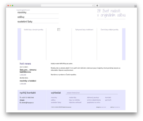WordPress theme HAPUPA - hapupa.cz