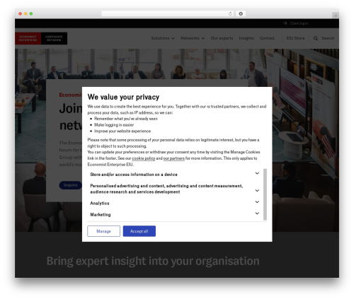 WordPress website theme EIU digital - corporatenetwork.com