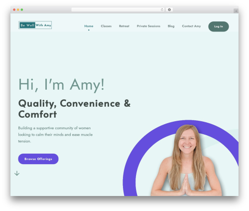 WP theme Yoku - bewellwithamy.ca