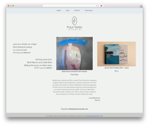 Yates theme WordPress - paulyatesstudio.com