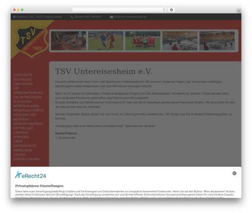 CI CMS WordPress theme - tsv-untereisesheim.de