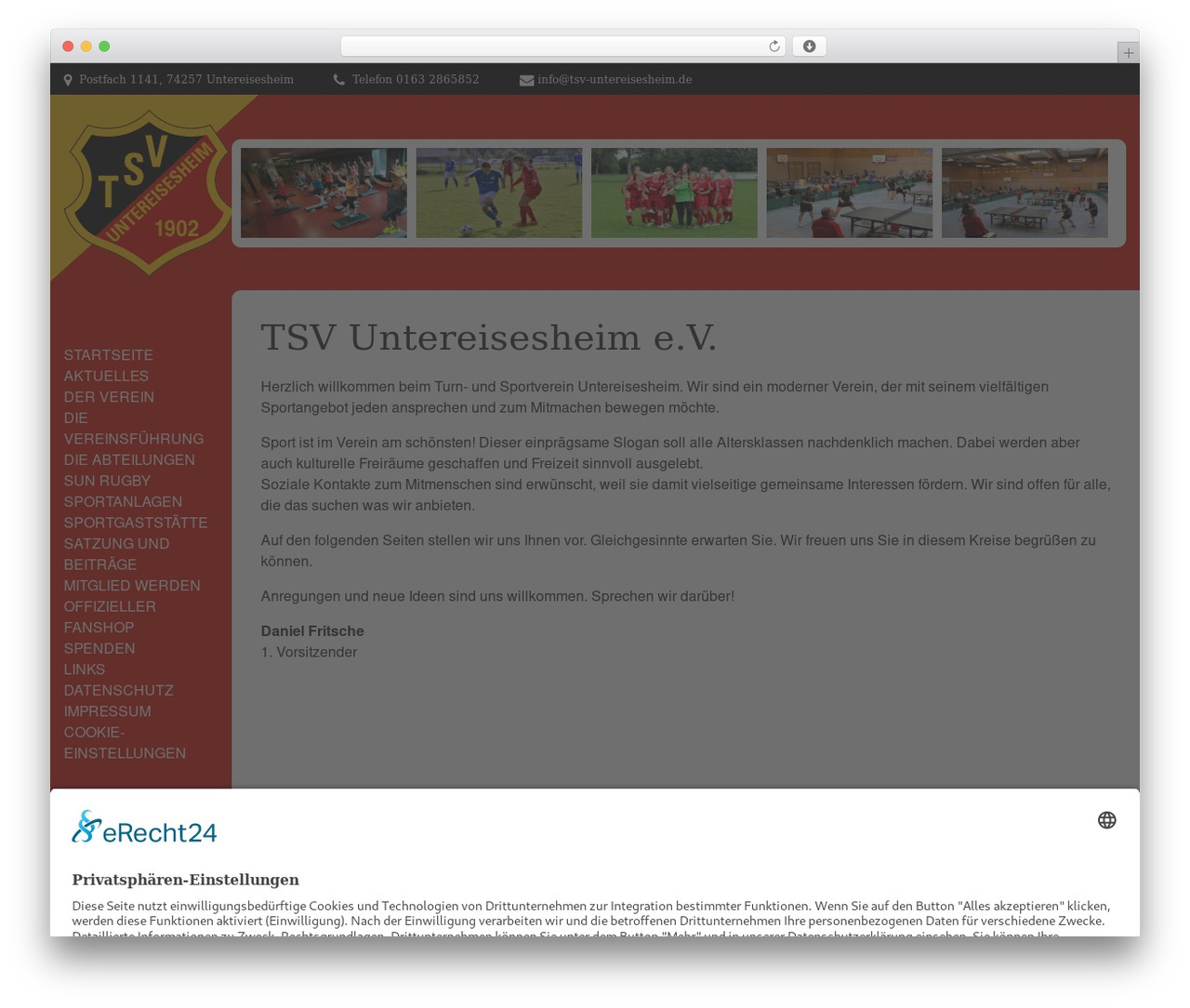 CI CMS WordPress theme - tsv-untereisesheim.de