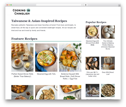 Cravings Pro theme WordPress - cookinginchinglish.com