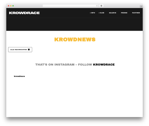 MitUp WordPress theme - krowdrace.de