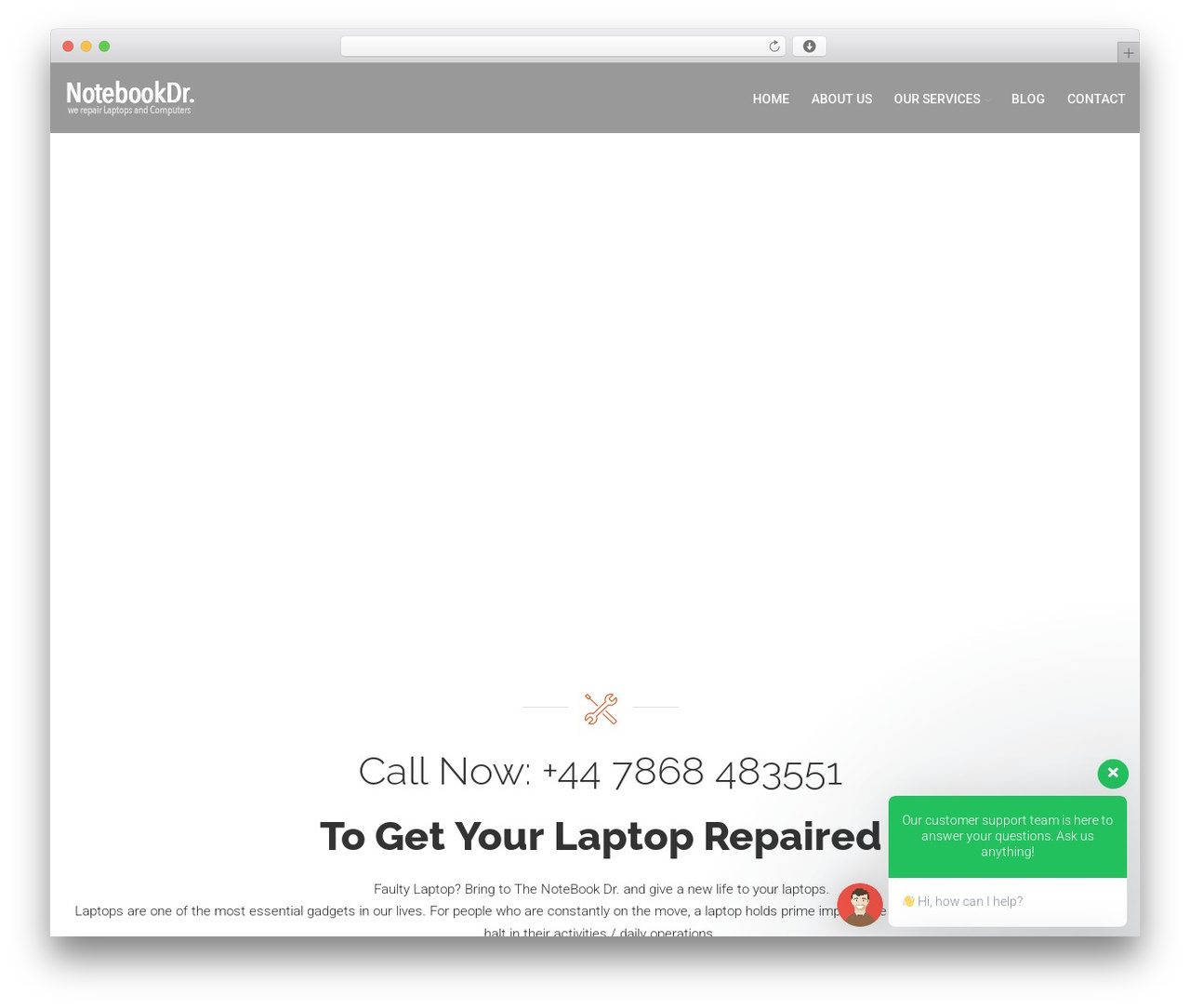 Notebook top WordPress theme - notebookdr.co.uk