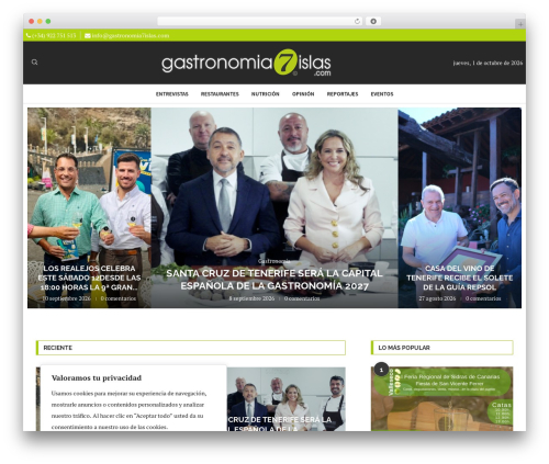 Penci shortcodes WordPress plugin - gastronomia7islas.com