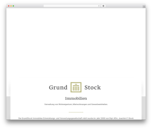 Uncode core WordPress plugin - grundstock.de