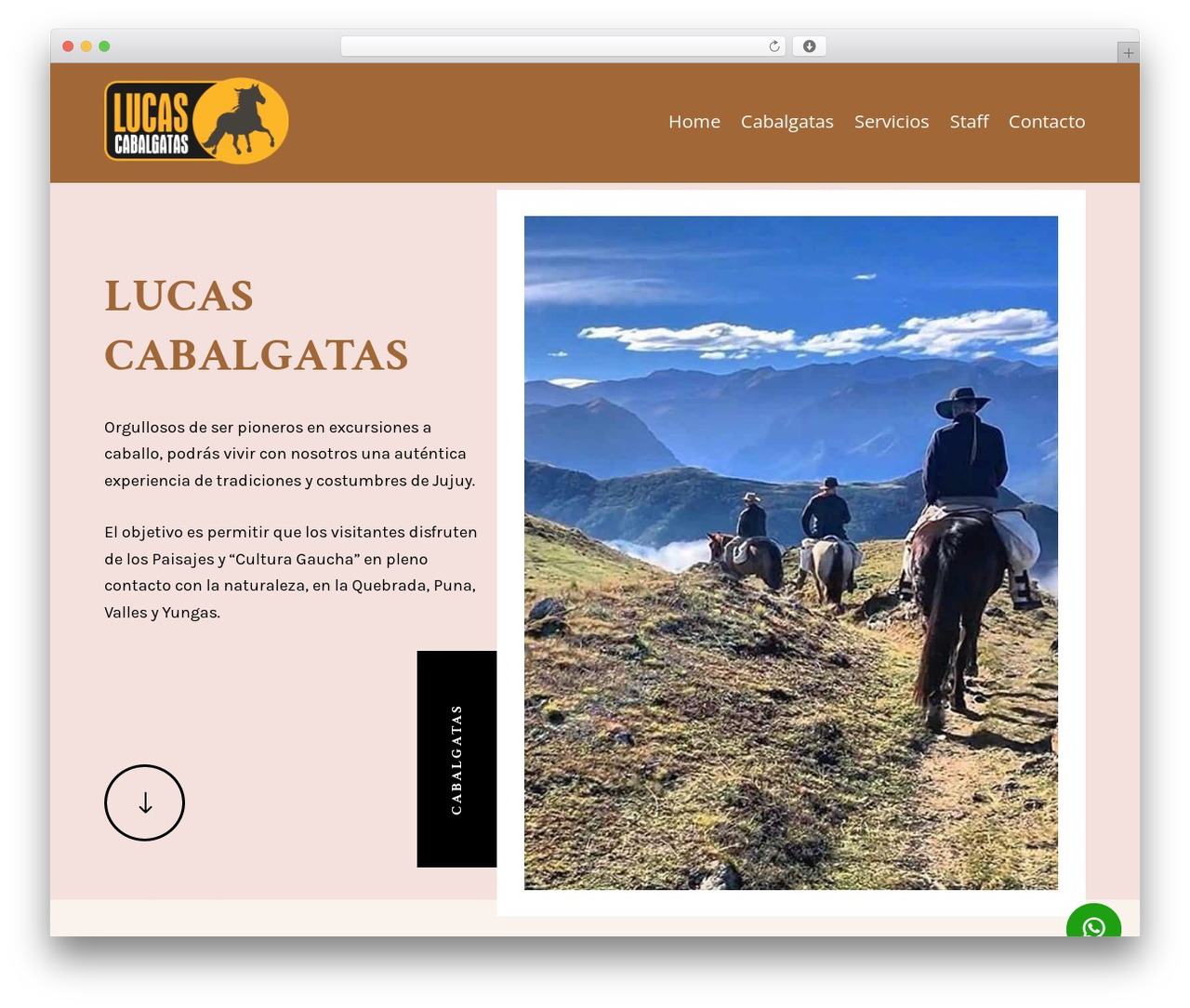 WordPress theme Extra - lucascabalgatas.com