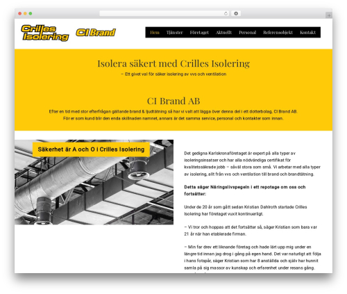 WordPress theme Visual Composer Starter - crillesisolering.se