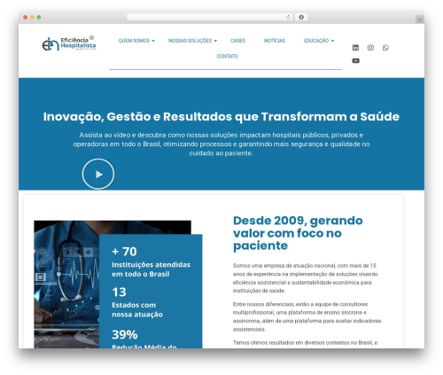 WordPress theme constructr - eficienciahospitalar.com.br