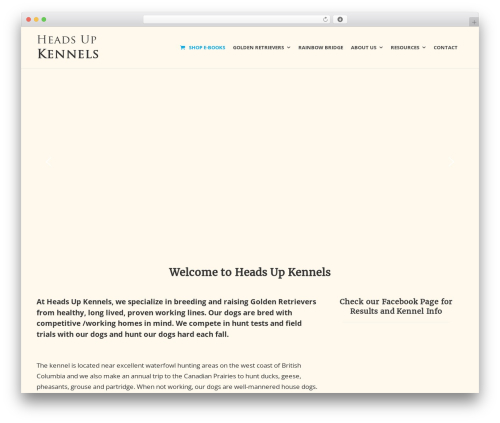 WordPress theme Create - headsupkennels.com