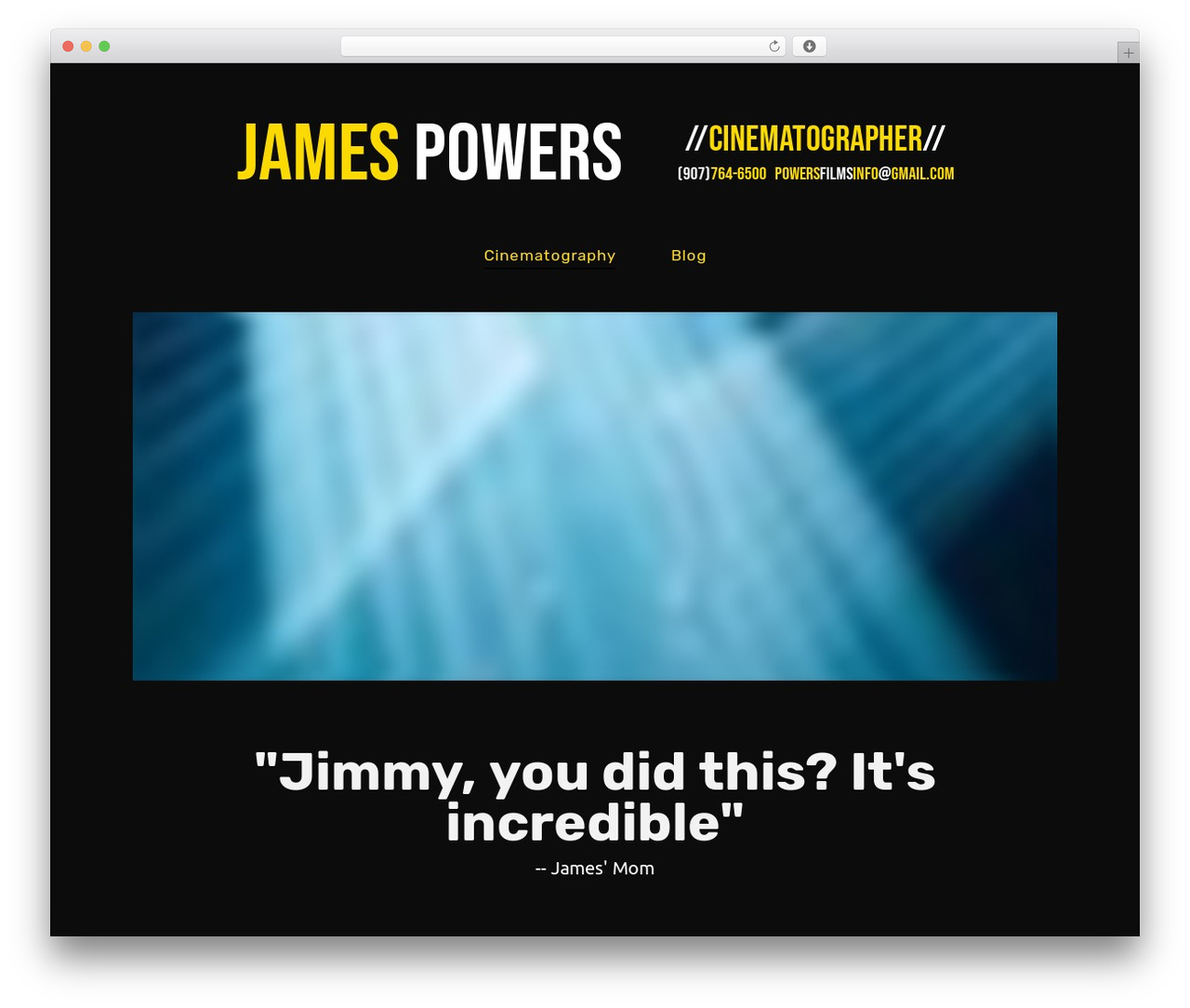 WordPress theme Plexx - powersfilms.com