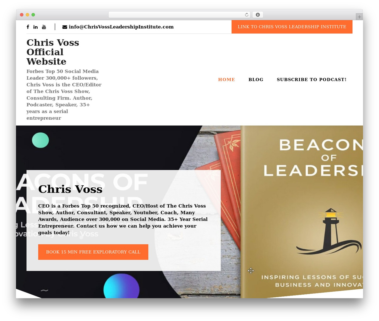 Bootstrap Coach Pro WordPress theme - chrisvoss.net