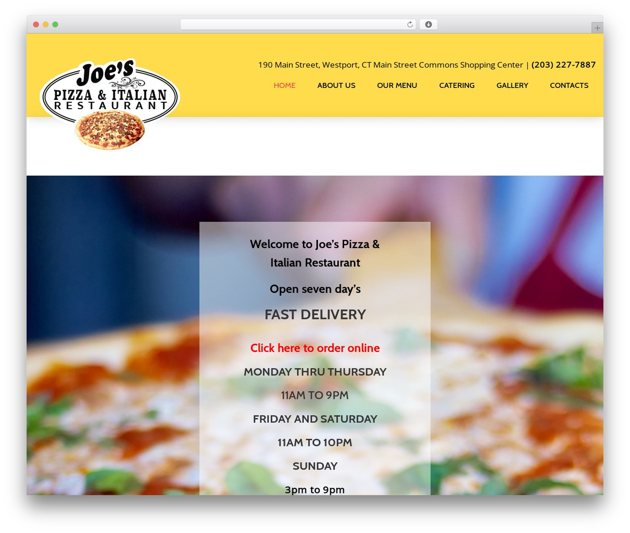 Cherry Framework WordPress restaurant theme - joespizzaitalian.com Cherry Framework WordPress restaurant theme - joespizzaitalian.com
