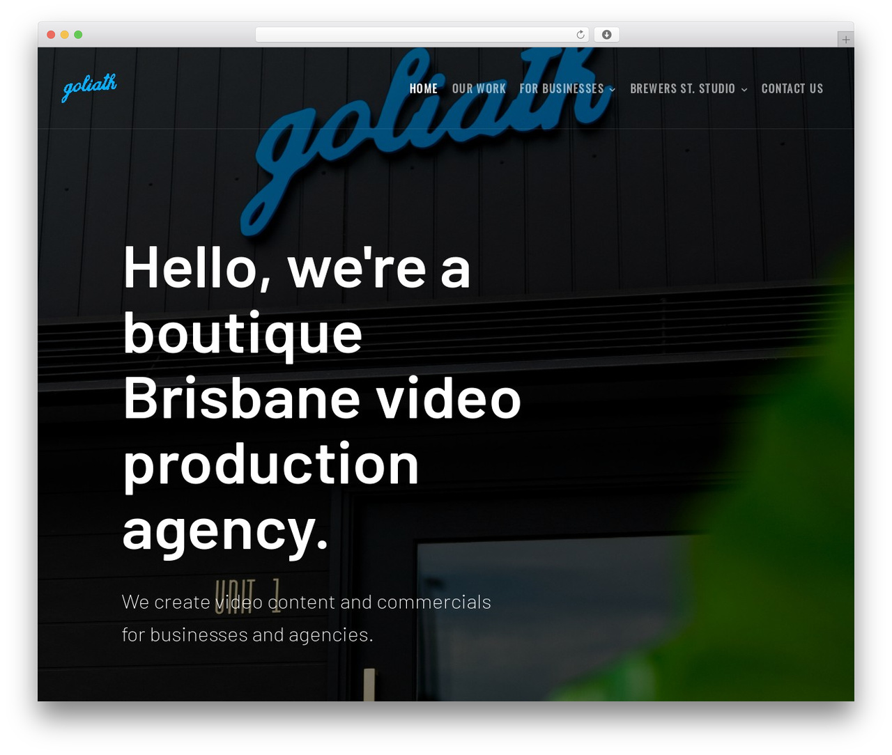 Create WordPress theme - goliathproductions.com.au