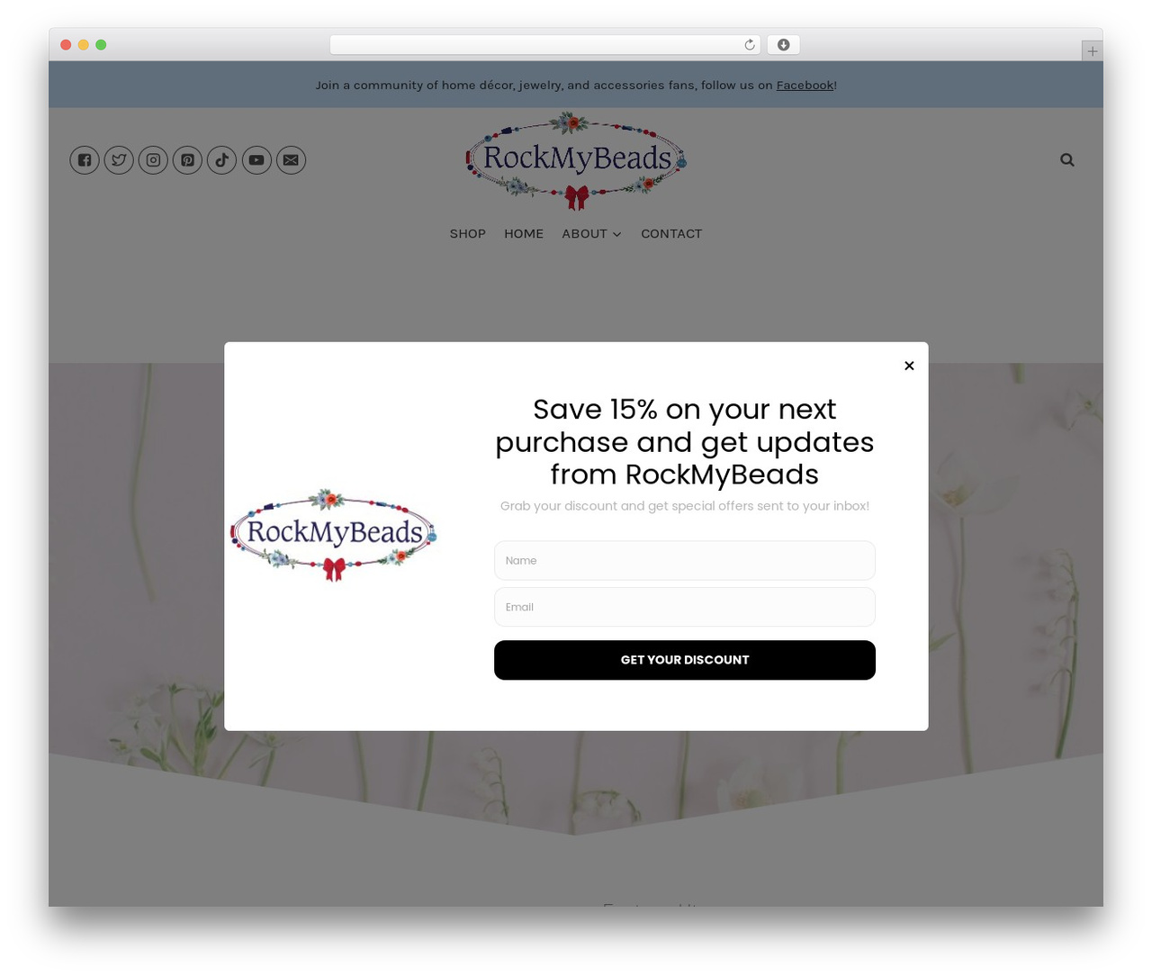 Handmade theme WordPress - rockmybeads.com Handmade theme WordPress - rockmybeads.com