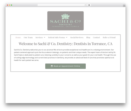 Pro WordPress theme - sachidentistry.com