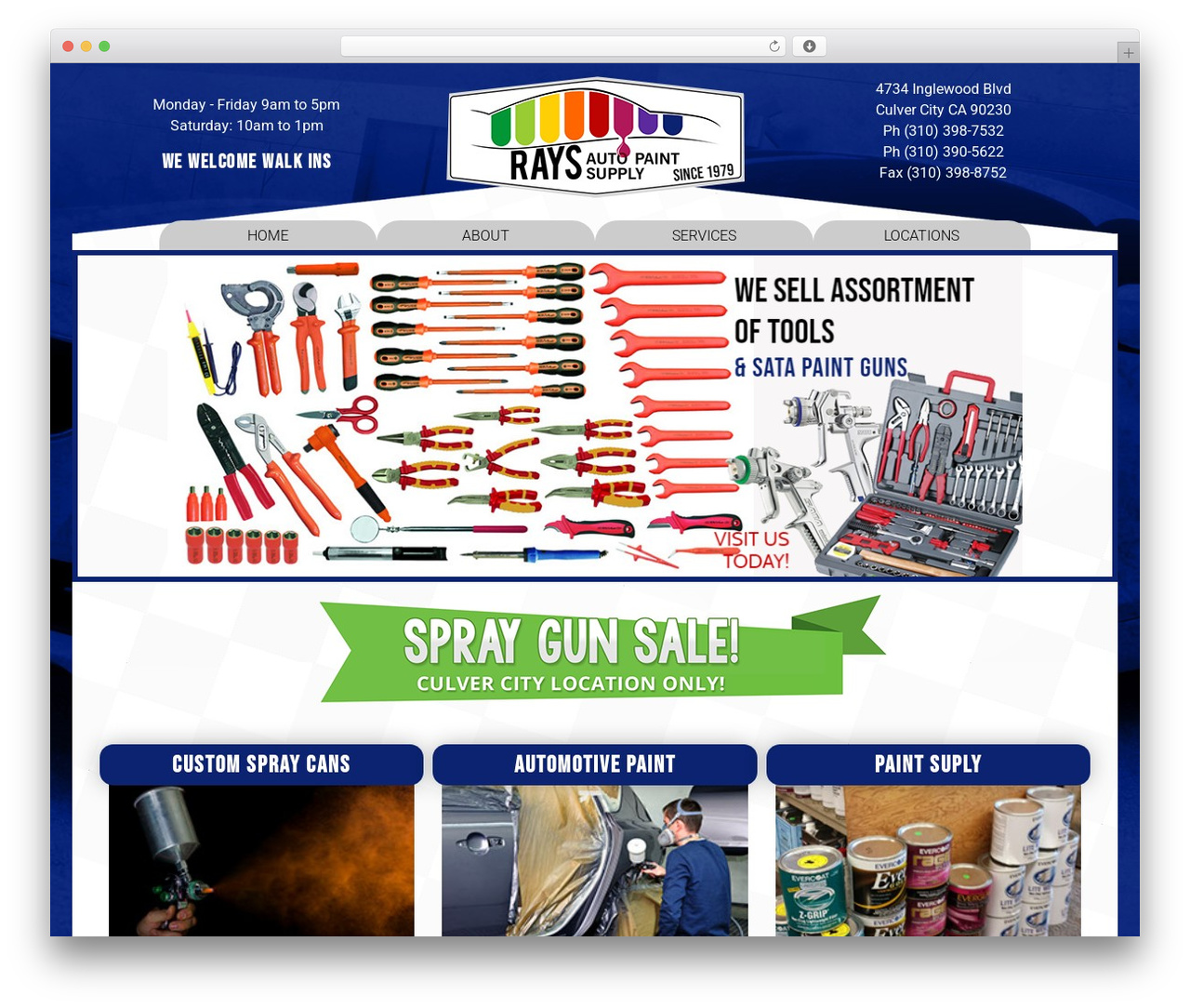 Ray WordPress theme - raysautopaintsupply.com Ray WordPress theme - raysautopaintsupply.com