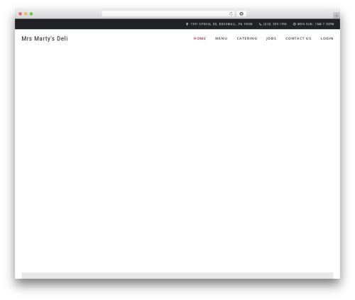 Spoon WordPress theme design - mrsmartysdeli.com